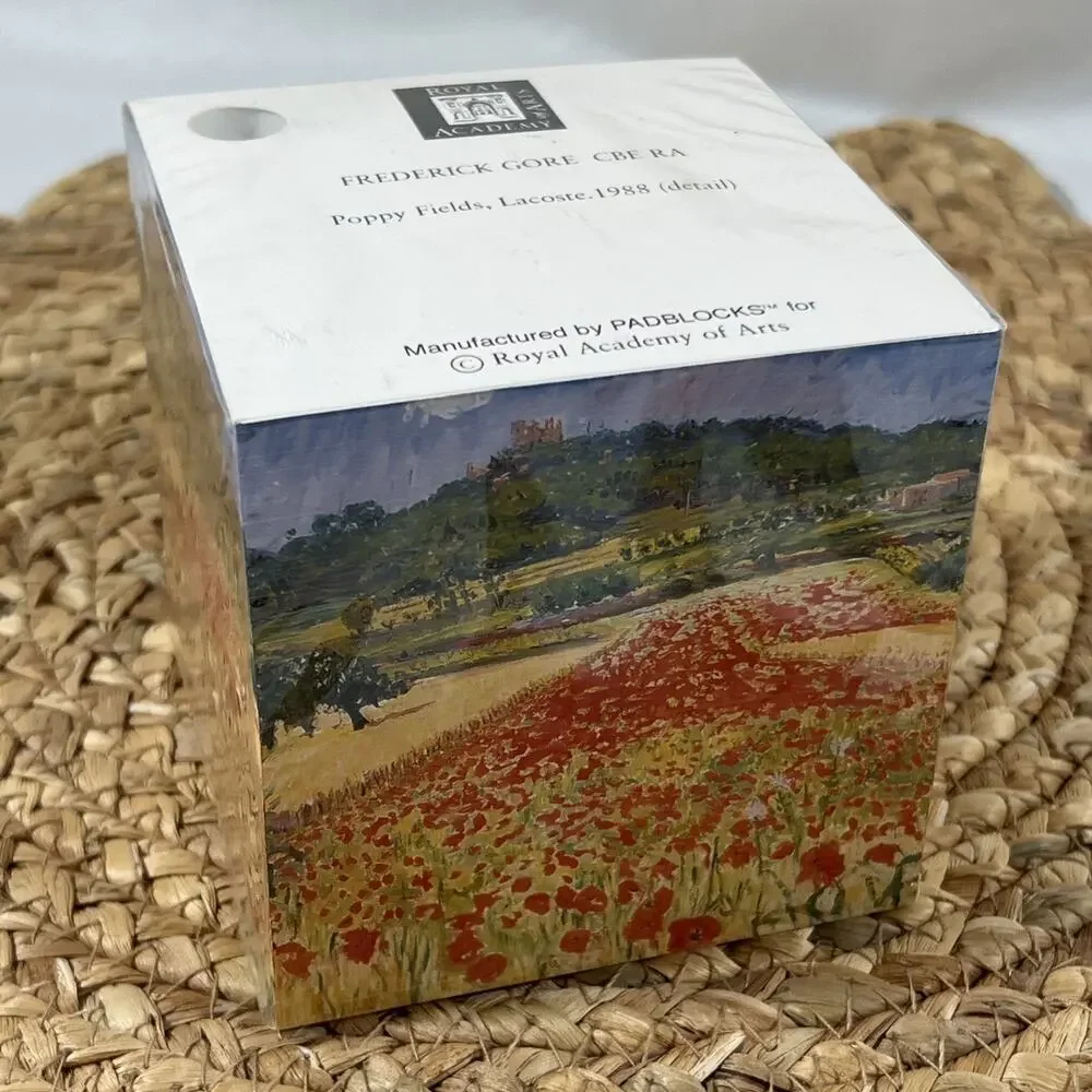 Padblocks Note Pad Cube Poppy Fields Lacoste Royal Academy of Arts Pen Holder